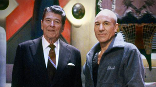 That Time Ronald Reagan Visited <i>Star Trek: The Next Generation</i> And Took The Captain's Chair